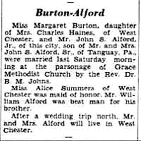 Burton-Alford wedding