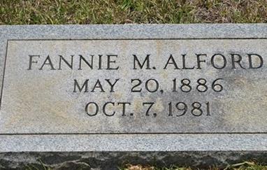 Frances E. Fannie <i>McDaniel</i> Alford