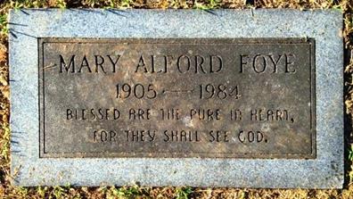 Mary Eliza <i>Alford</i> Foye