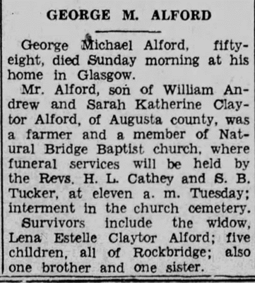 Obituary for George Michael ALFORD - 